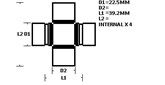 UNIVERSAL JOINT - MAZDA 323 RWD