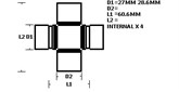 UNIVERSAL JOINT - FORD FALCON 351