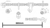 BRAKE HOSE - HONDA CIVIC (LHF)