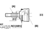 CV JOINT - TRIUMPH 1500 (OUTER)