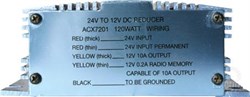 OEX - VOLTAGE REDUCER 24-12V 120W 10AMP PartNo:  ACX7201