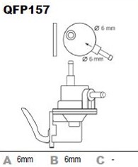 FUEL PUMP - COROLLA LITE-ACE 4K PartNo:  QFP157