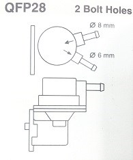 FUEL PUMP - AUSTIN ALLEGRO PRINCESS PartNo:  QFP28