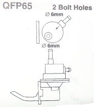 FUEL PUMP - VAUXHALL VIVA HA HB 1965-72 PartNo:  QFP65