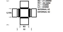 UNIVERSAL JOINT - FALCON XC REAR PartNo:  RUJ2029