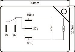 RELAY - 25/30A C/O MICRO PartNo:  26-142