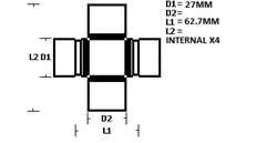 UNIVERSAL JOINT - 1965- 1973 PartNo:  429