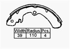 BRAKE SHOES - SUZUKI SJ410 SJ413 ST90