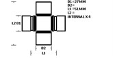 UNIVERSAL JOINT - C20 C22 NISSAN 4WD