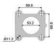 TURBO INLET GASKET - TOYOTA 2LT 3LT